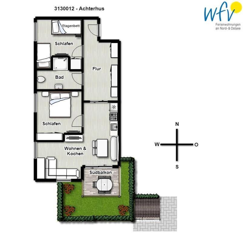 Achterhus - Ferienwohnung Inseltraum Juist Exteriér fotografie